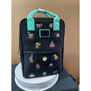 **SOLD**NWT - DISNEY PARKS CANVAS LOUNGEFLY with Character Heads